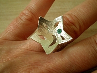 Anello in argento 925 con Smeraldo